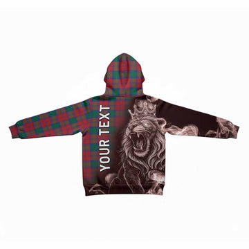 Fotheringham (Fotheringhame) Tartan Kid Hoodie Roaring Lion Heritage