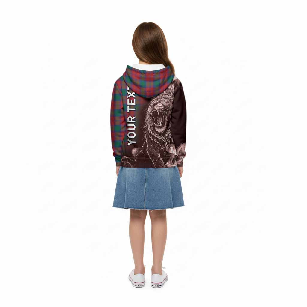 Fotheringham (Fotheringhame) Tartan Kid Hoodie Roaring Lion Heritage