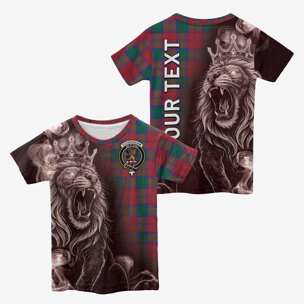 Fotheringham (Fotheringhame) Tartan Kid T-shirt Roaring Lion Heritage