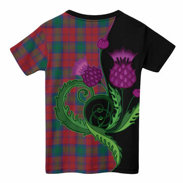 Fotheringham (Fotheringhame) Tartan Kid T-shirt Traditional Scottish Thistle