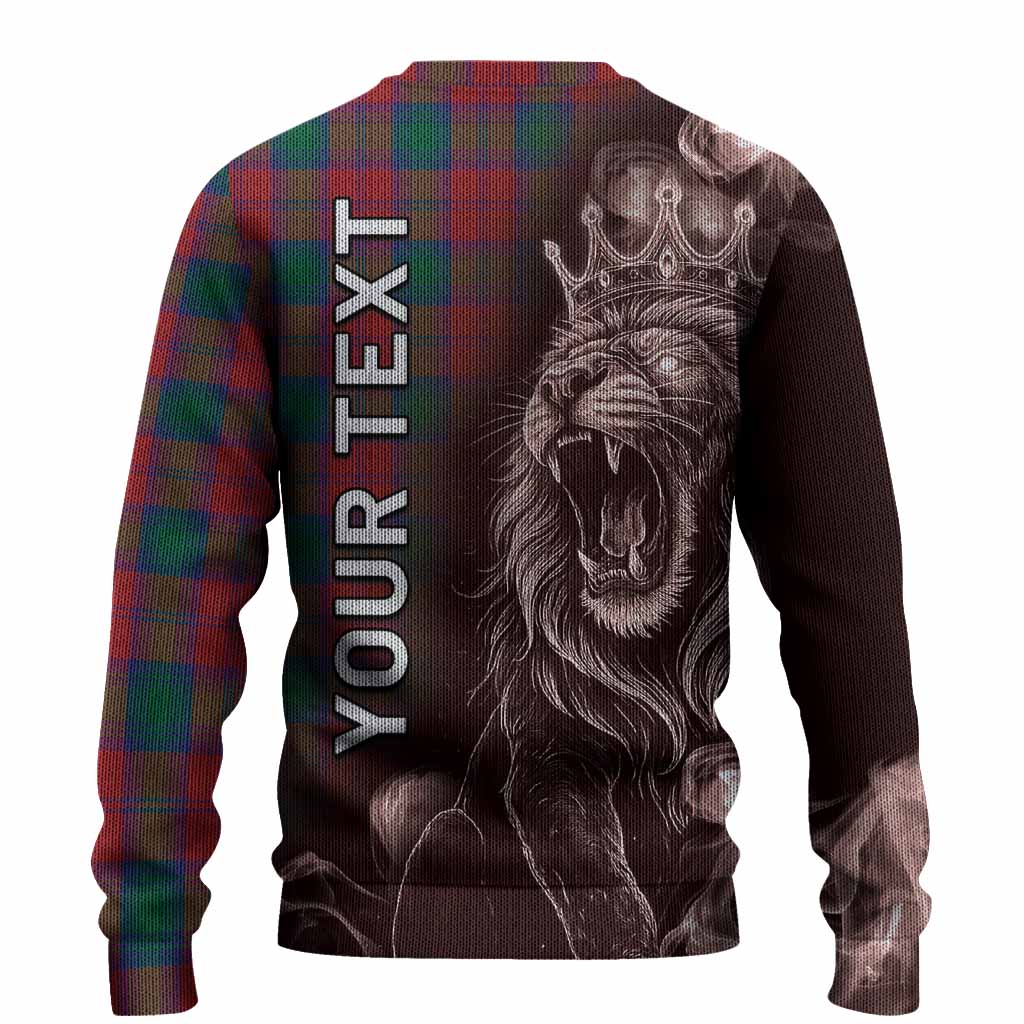 Fotheringham (Fotheringhame) Tartan Knitted Sweater Roaring Lion Heritage