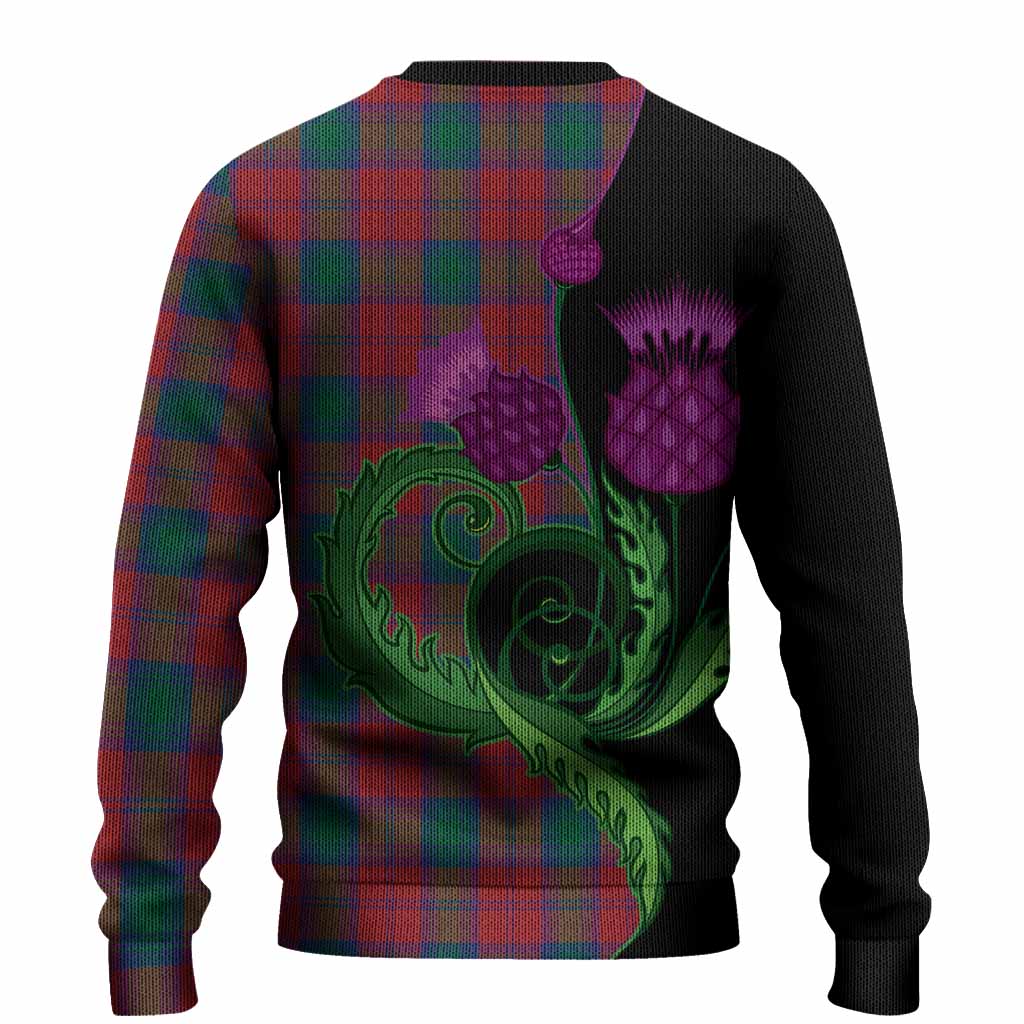 Fotheringham (Fotheringhame) Tartan Knitted Sweater Traditional Scottish Thistle