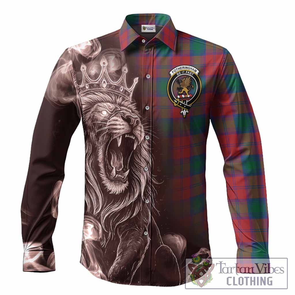 Fotheringham (Fotheringhame) Tartan Long Sleeve Button Shirts Roaring Lion Heritage