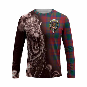 Fotheringham (Fotheringhame) Tartan Long Sleeve T-Shirt Roaring Lion Heritage