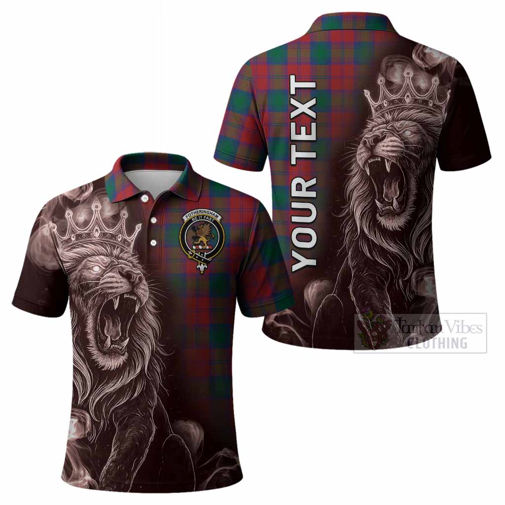Fotheringham (Fotheringhame) Tartan Polo Shirt Roaring Lion Heritage