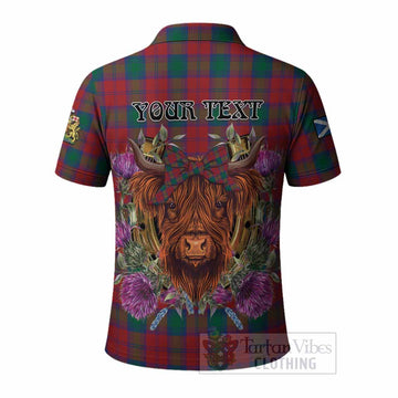Fotheringham (Fotheringhame) Tartan Polo Shirt Scottish Thistle Heilan Coo