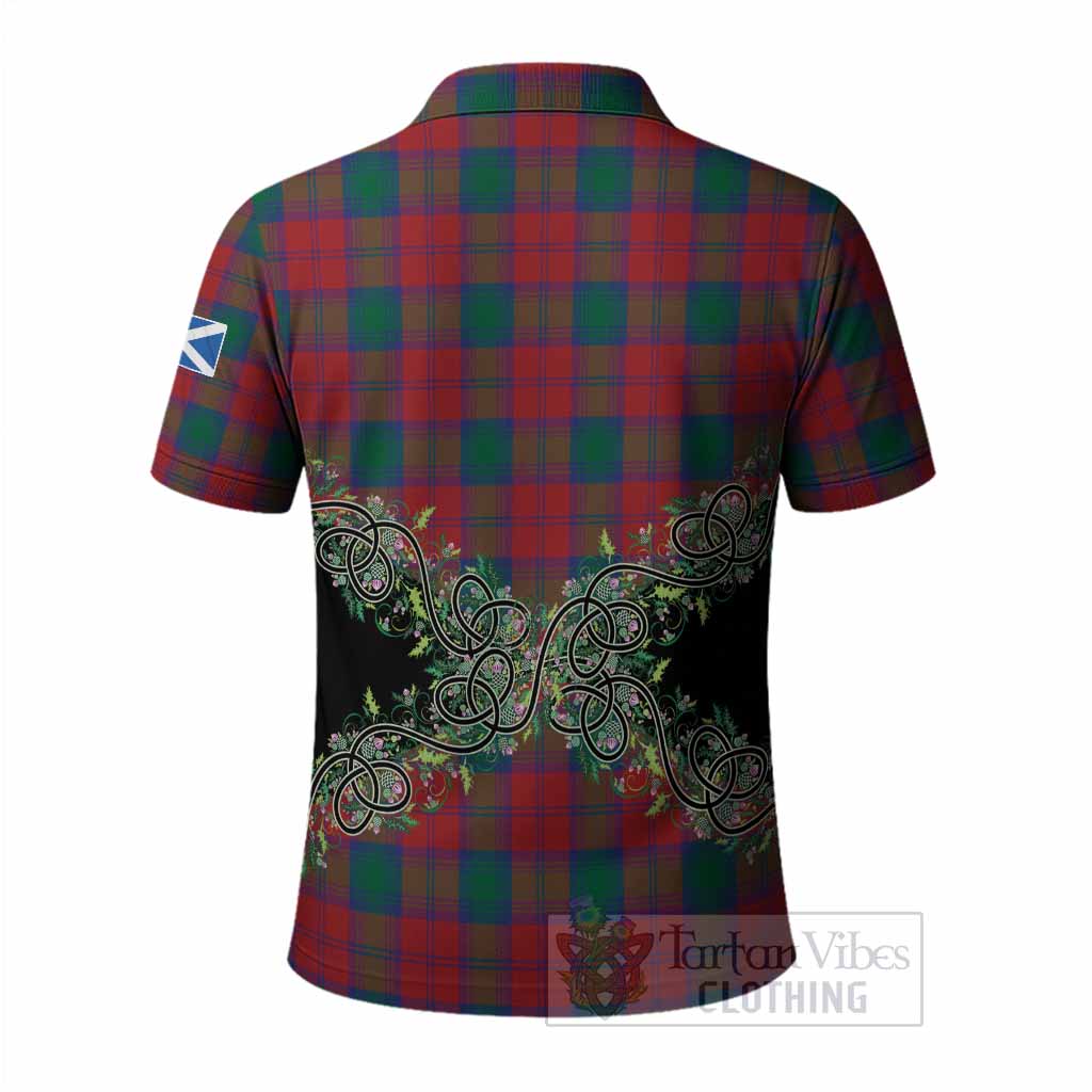 Fotheringham (Fotheringhame) Tartan Polo Shirt Thistle Scottish Spirit