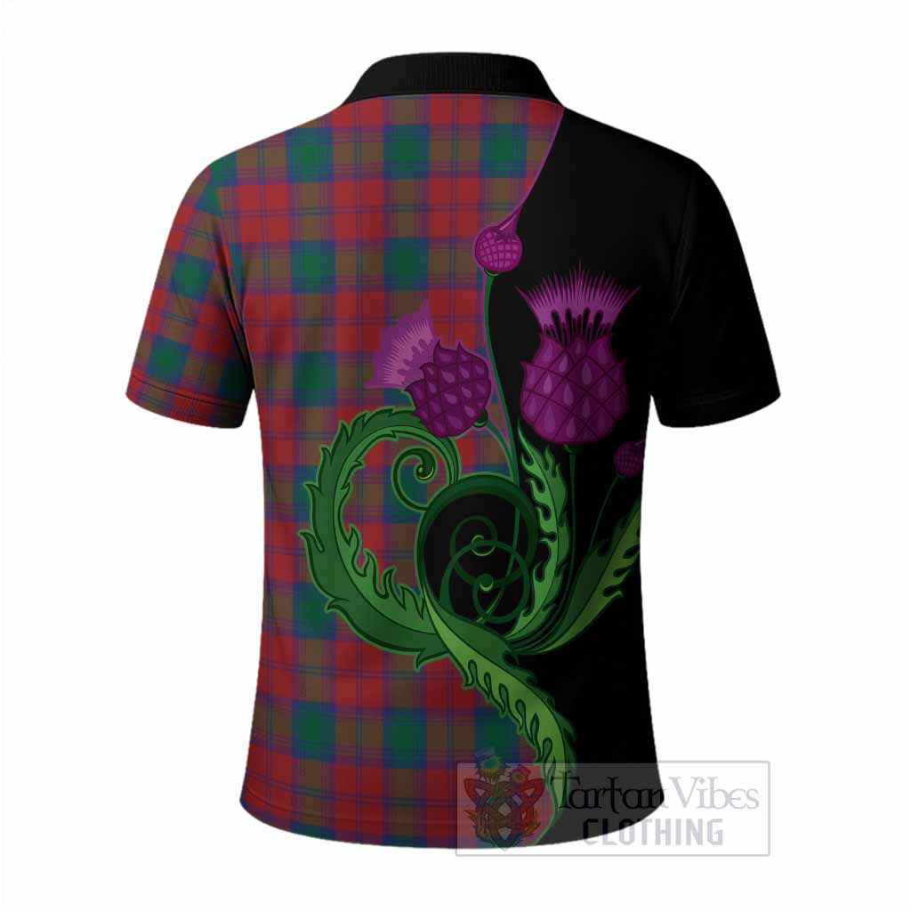 Fotheringham (Fotheringhame) Tartan Polo Shirt Traditional Scottish Thistle