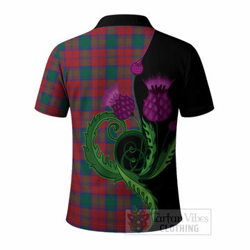 Fotheringham (Fotheringhame) Tartan Polo Shirt Traditional Scottish Thistle