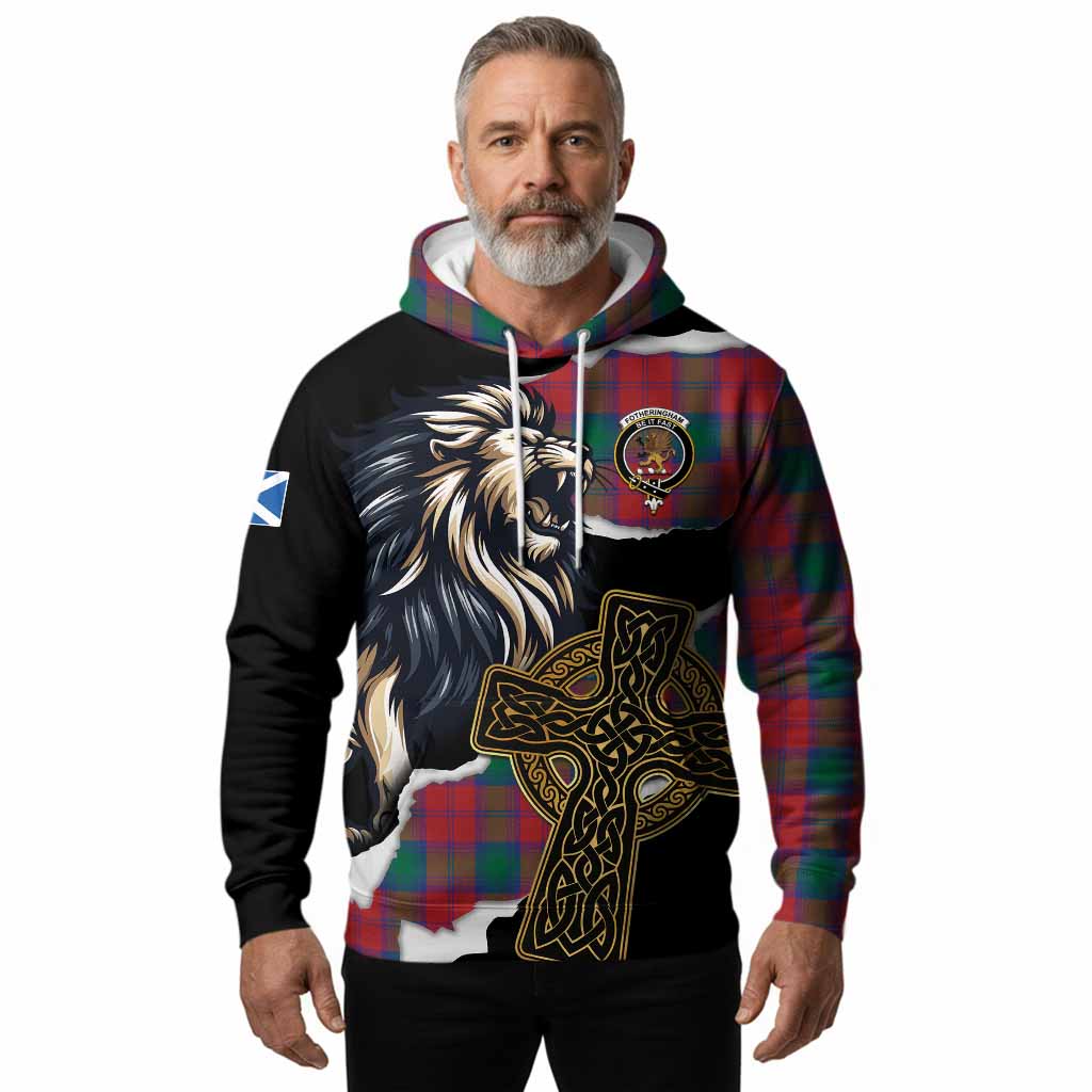 Fotheringham (Fotheringhame) Tartan Scottish Hoodie Lion Celtic Heritage
