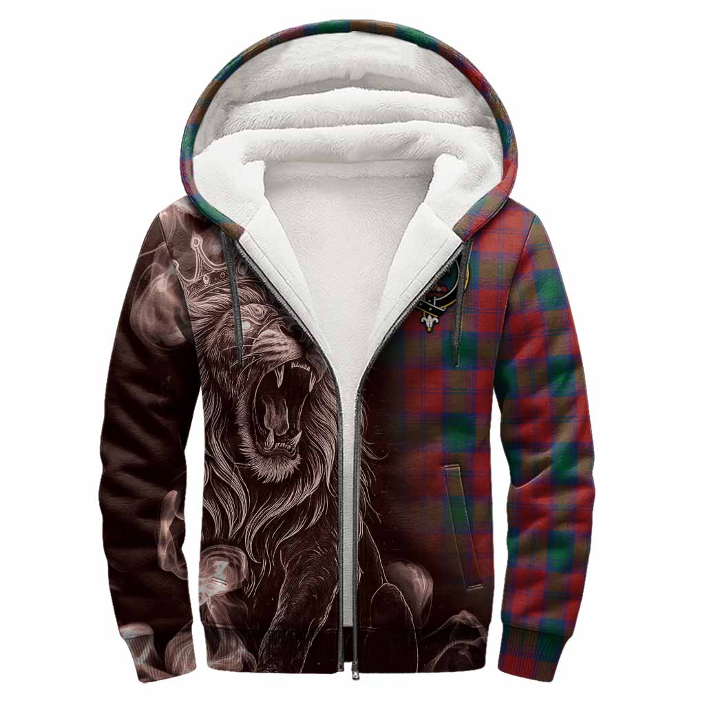 Fotheringham (Fotheringhame) Tartan Sherpa Hoodie Roaring Lion Heritage