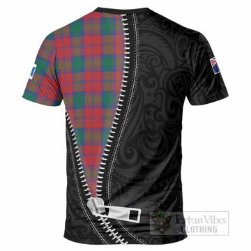 Fotheringham (Fotheringhame) Tartan T-Shirt New Zealand Pattern Unique Zipper Stylized