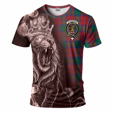 Fotheringham (Fotheringhame) Tartan T-Shirt Roaring Lion Heritage