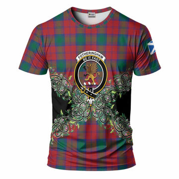 Fotheringham (Fotheringhame) Tartan T-Shirt Thistle Scottish Spirit