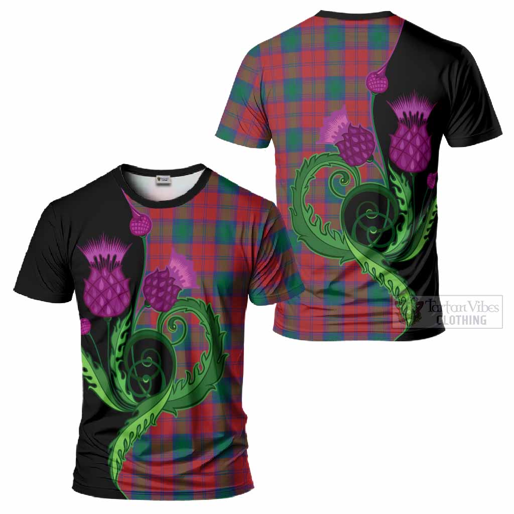Fotheringham (Fotheringhame) Tartan T-Shirt Traditional Scottish Thistle