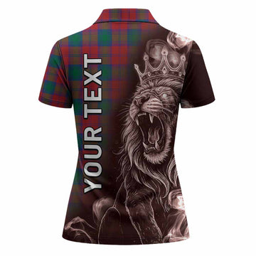 Fotheringham (Fotheringhame) Tartan Women Polo Shirt Roaring Lion Heritage