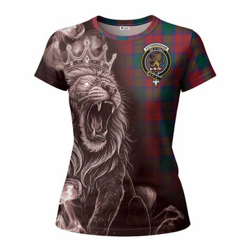 Fotheringham (Fotheringhame) Tartan Women T shirt Roaring Lion Heritage