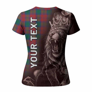 Fotheringham (Fotheringhame) Tartan Women T shirt Roaring Lion Heritage