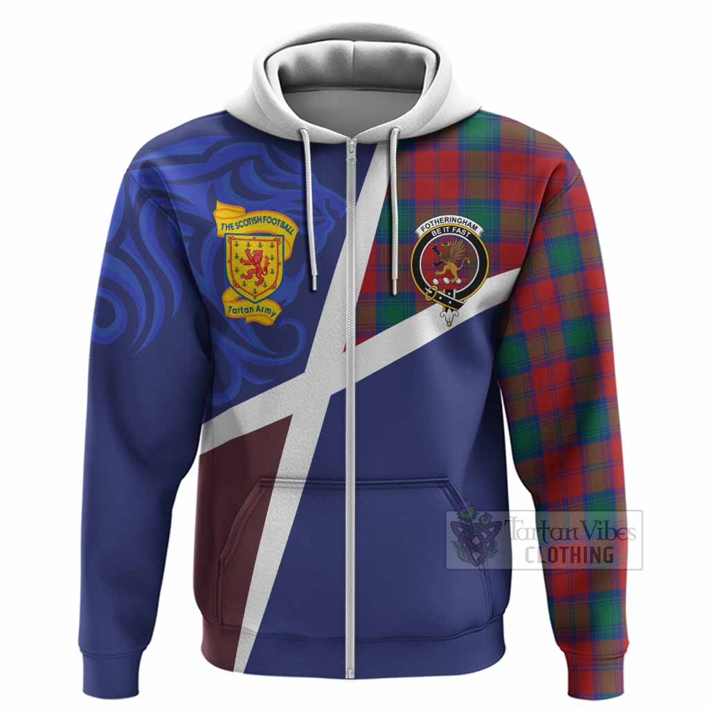 Fotheringham (Fotheringhame) The Scottish Football Crest Hoodie Lion-Tartan Army
