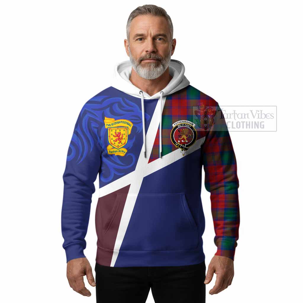 Fotheringham (Fotheringhame) The Scottish Football Crest Hoodie Lion-Tartan Army