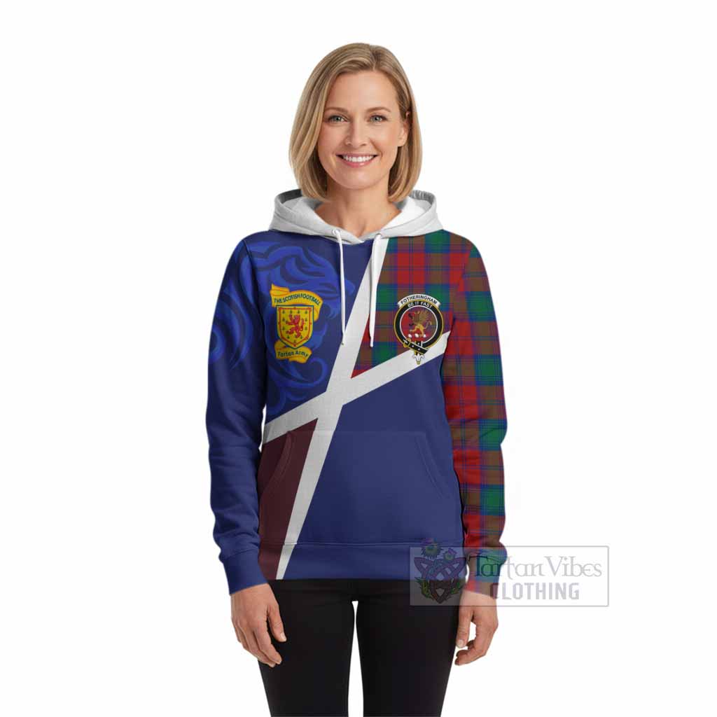 Fotheringham (Fotheringhame) The Scottish Football Crest Hoodie Lion-Tartan Army
