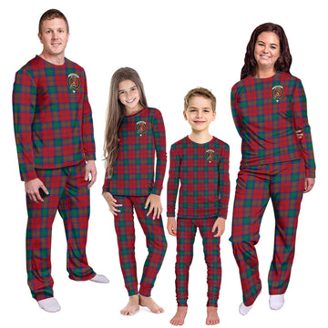 Fotheringham Tartan Pajamas Family Set with Family Crest