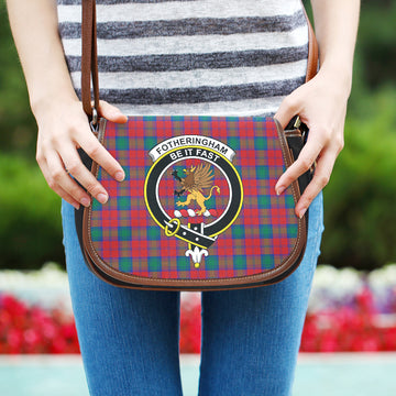 Fotheringham (Fotheringhame) Tartan Saddle Bag with Family Crest