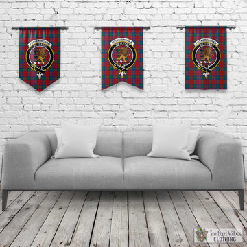 Fotheringham (Fotheringhame) Tartan Gonfalon, Tartan Banner with Family Crest