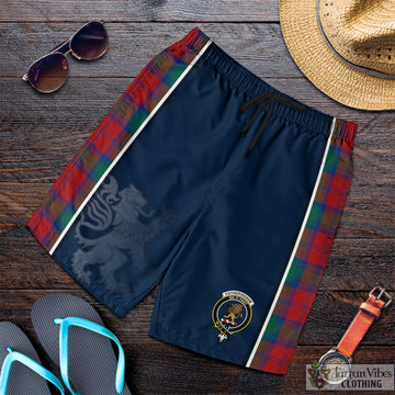 Fotheringham Modern Tartan Men's Shorts with Family Crest and Lion Rampant Vibes Sport Style