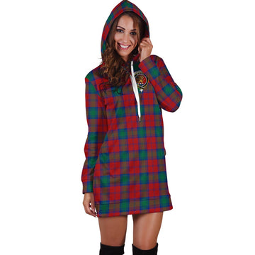 Fotheringham Tartan Hoodie Dress with Family Crest