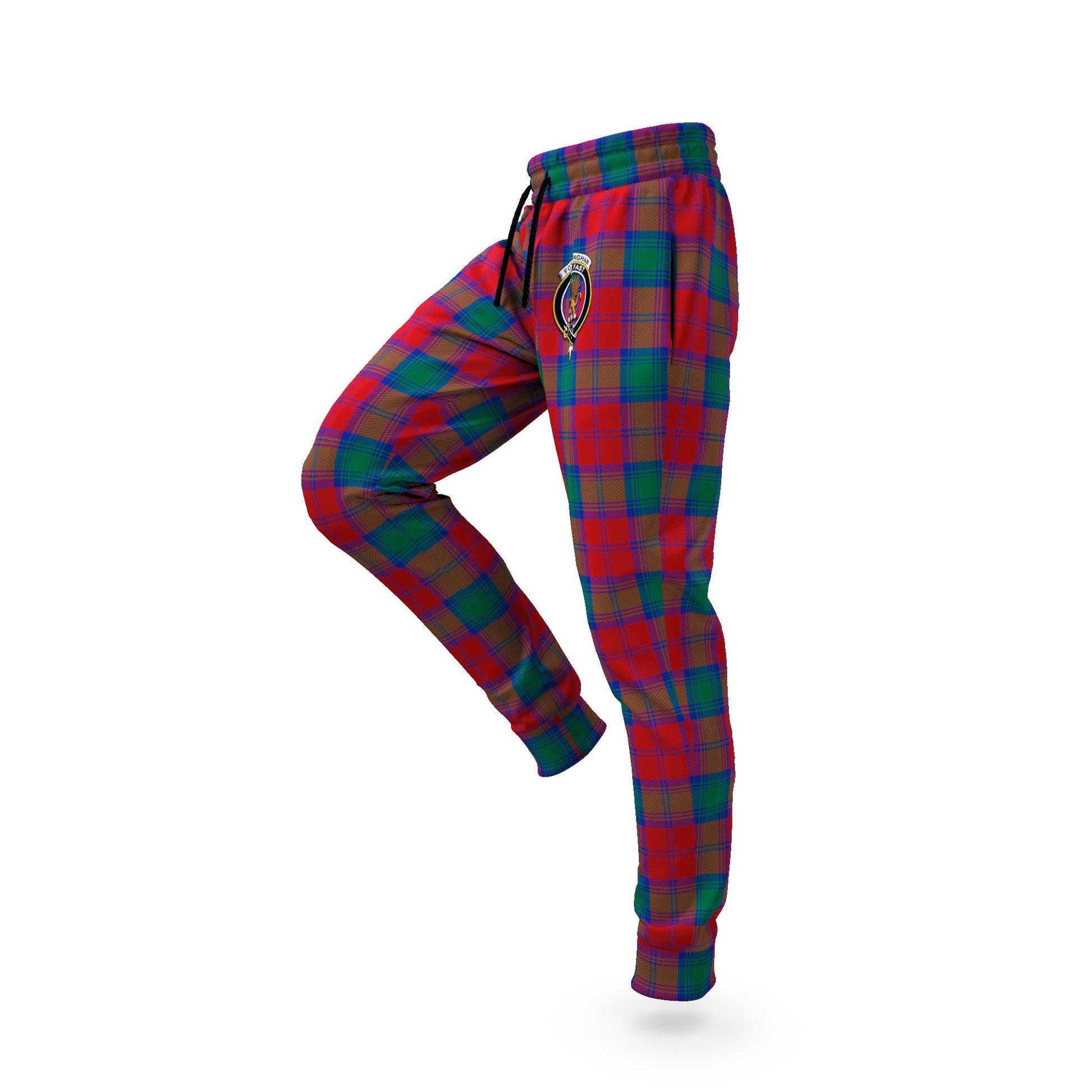 Fotheringham (Fotheringhame) Tartan Joggers Pants with Family Crest S - Tartan Vibes Clothing