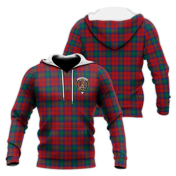 Fotheringham Tartan Knitted Hoodie with Family Crest