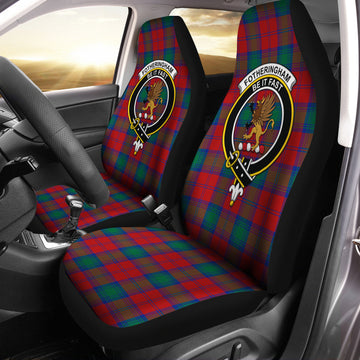 Fotheringham Tartan Car Seat Cover with Family Crest