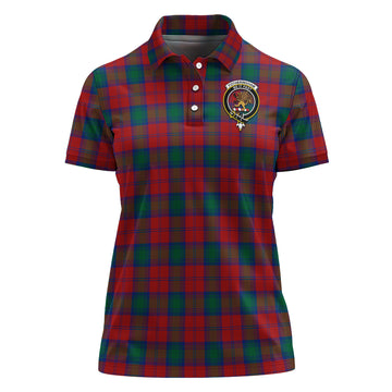 Fotheringham Tartan Polo Shirt with Family Crest For Women