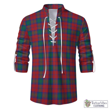 Tartan Vibes Clothing Fotheringham Modern Tartan Men's Scottish Traditional Jacobite Ghillie Kilt Shirt