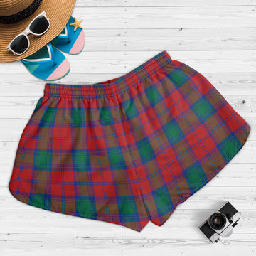 Fotheringham (Fotheringhame) Tartan Womens Shorts with Family Crest
