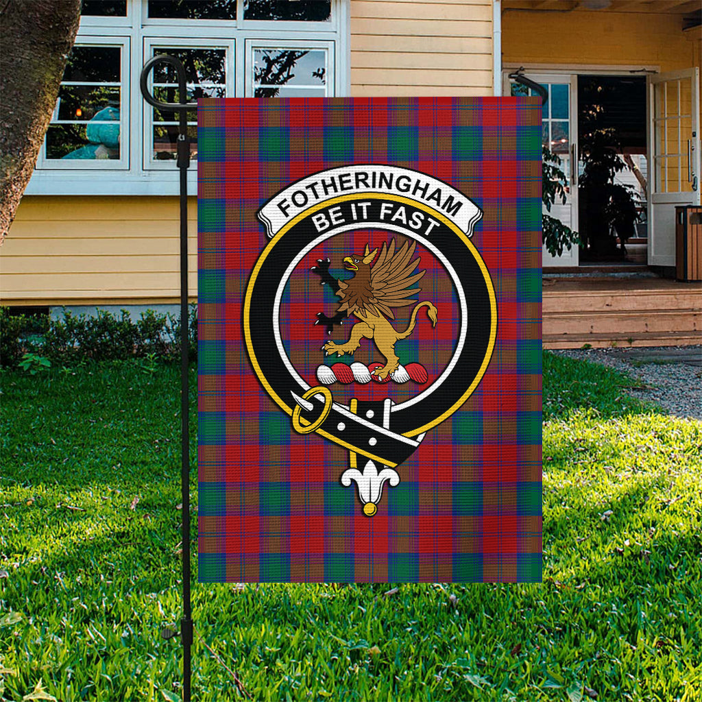 Fotheringham (Fotheringhame) Tartan Flag with Family Crest - Tartan Vibes Clothing