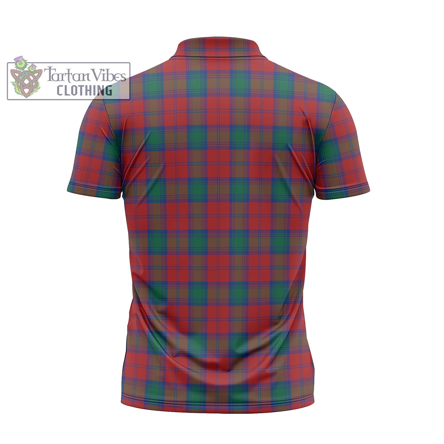 Tartan Vibes Clothing Fotheringham Modern Tartan Zipper Polo Shirt
