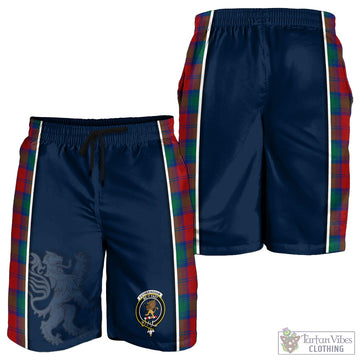 Fotheringham (Fotheringhame) Tartan Men's Shorts with Family Crest and Lion Rampant Vibes Sport Style