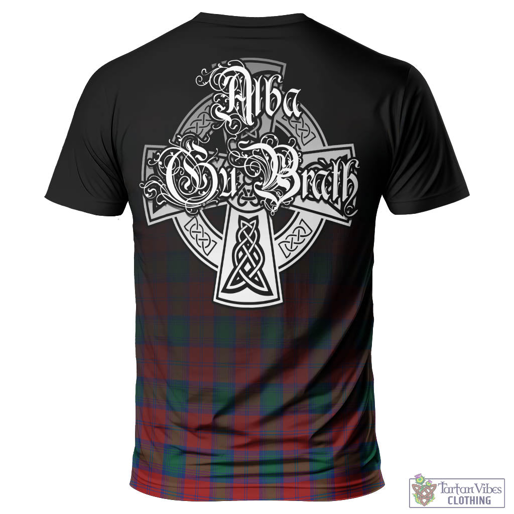 Tartan Vibes Clothing Fotheringham Modern Tartan T-Shirt Featuring Alba Gu Brath Family Crest Celtic Inspired