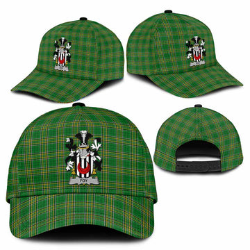 Foy Irish Clan Tartan Classic Cap with Coat of Arms