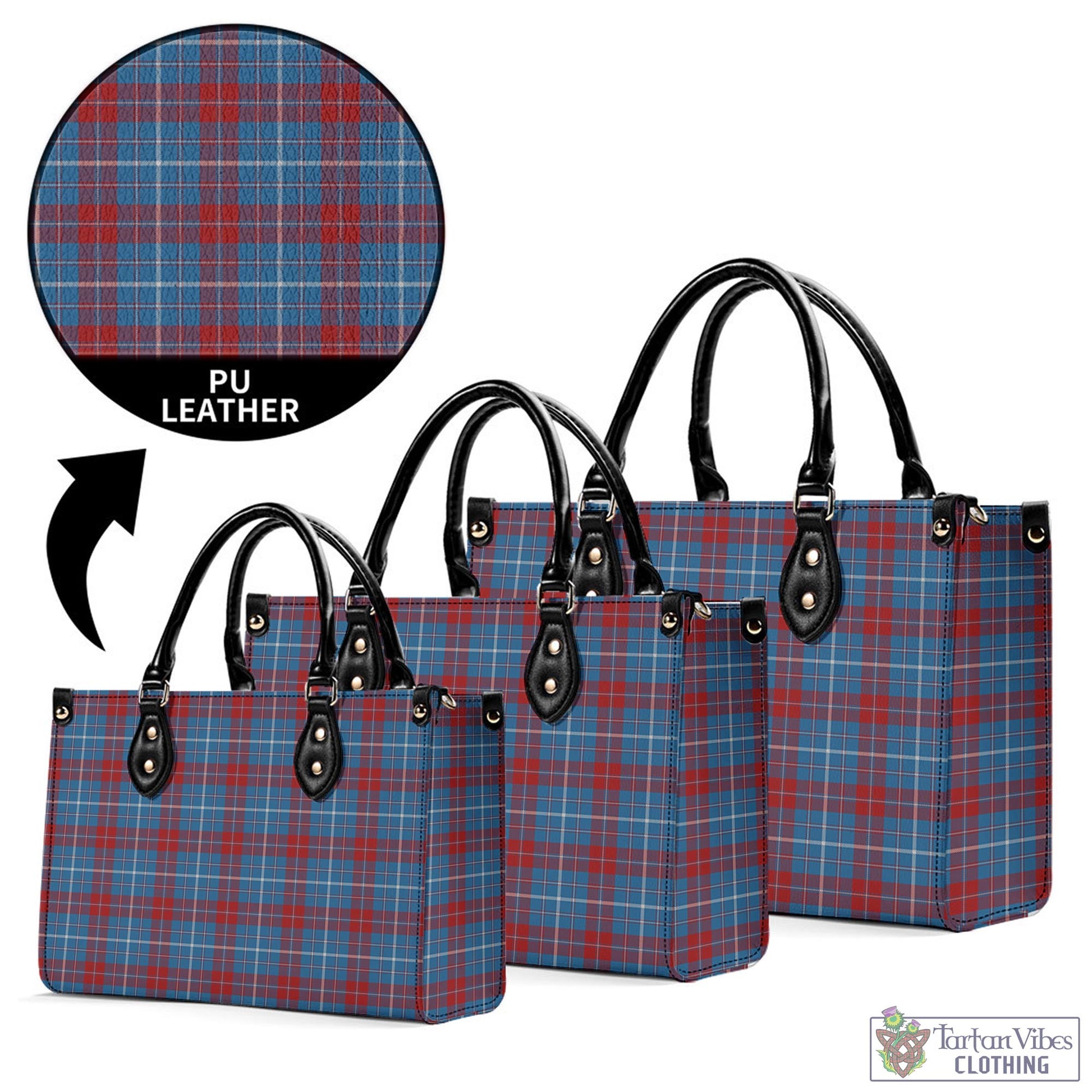 Tartan Vibes Clothing Frame Tartan Luxury Leather Handbags