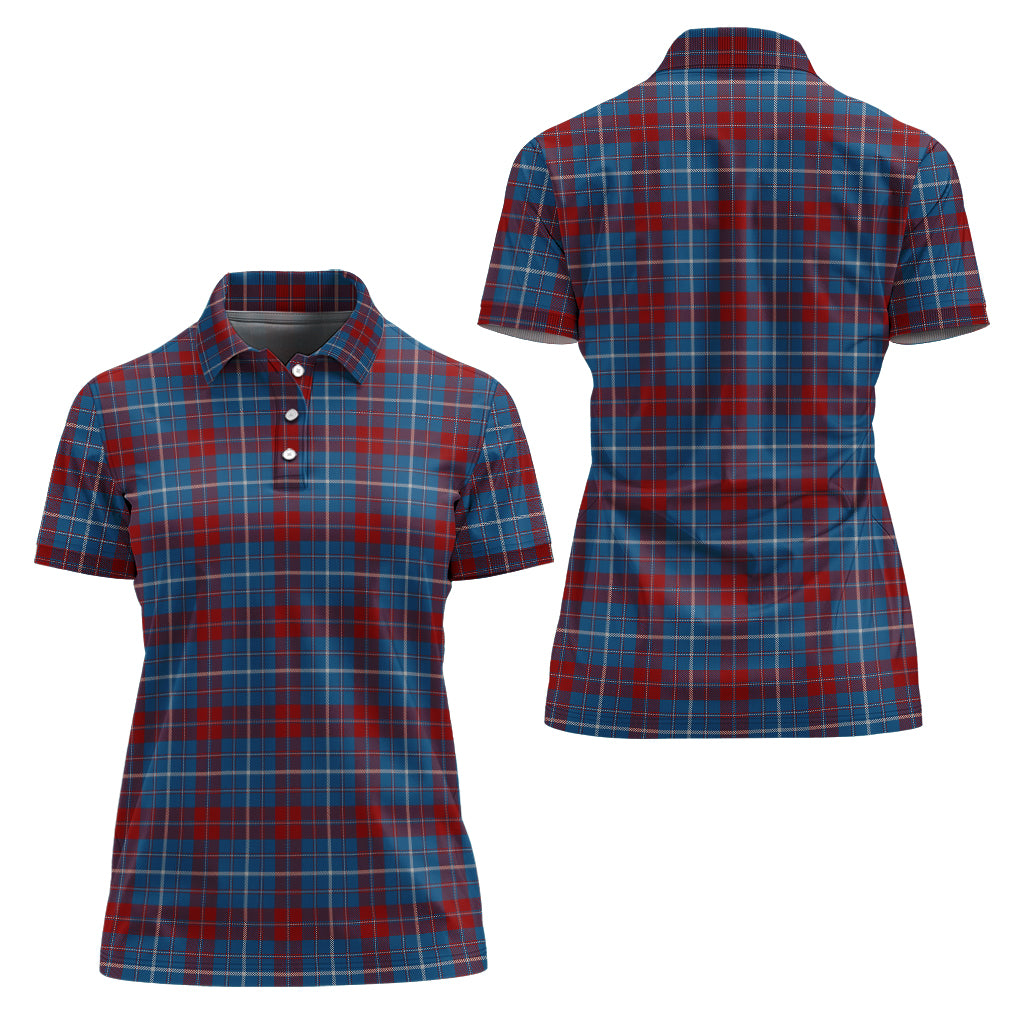 frame-tartan-polo-shirt-for-women