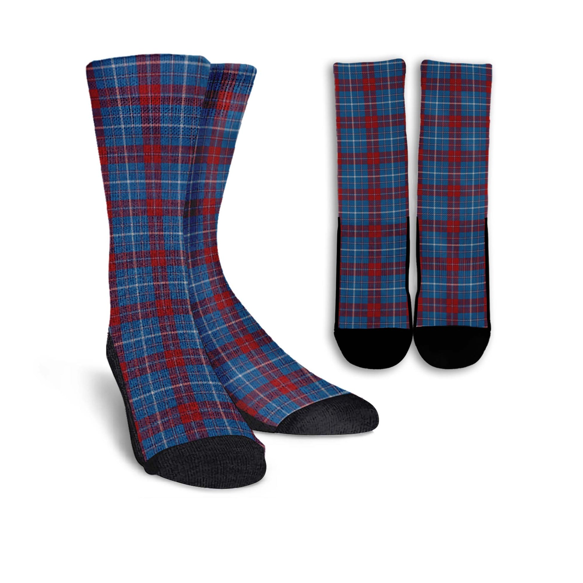 Frame Tartan Crew Socks - Tartanvibesclothing