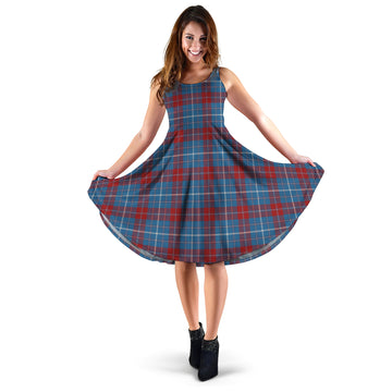 frame-tartan-sleeveless-midi-womens-dress