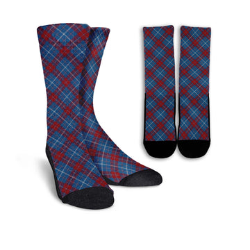 Frame Tartan Crew Socks Cross Tartan Style - Tartanvibesclothing