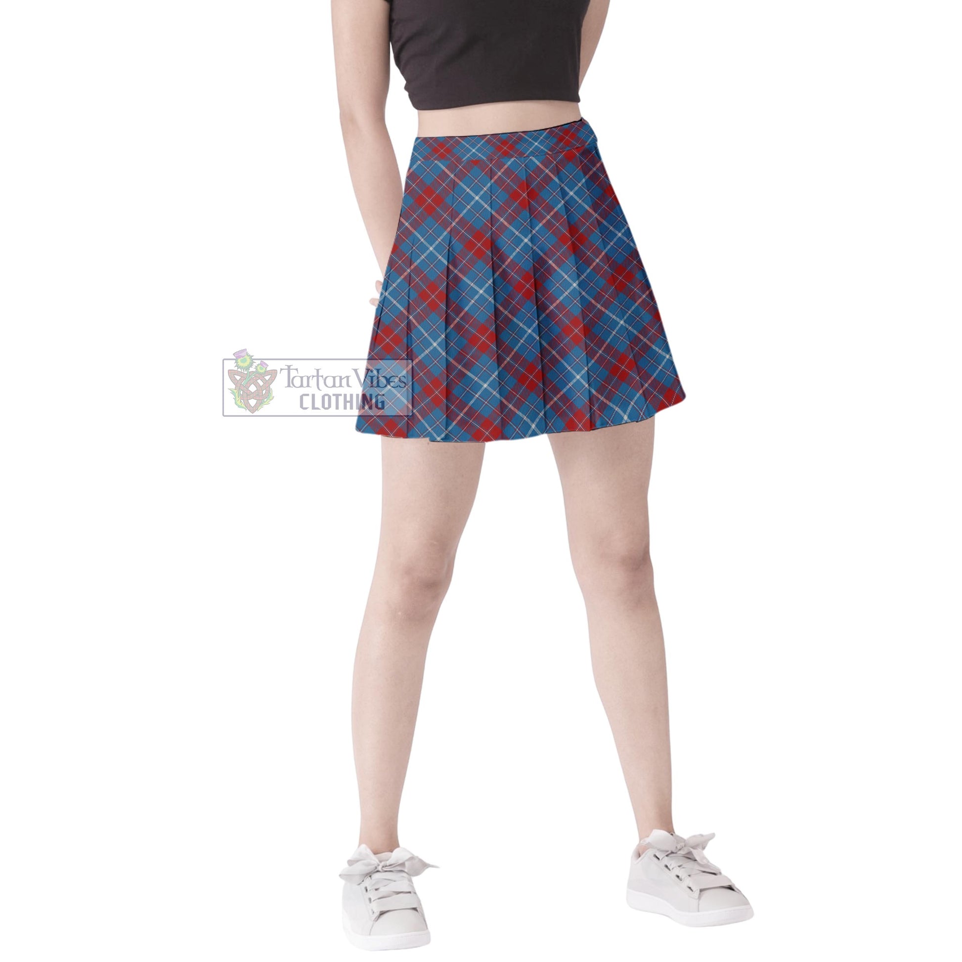 Tartan Vibes Clothing Frame Tartan Women's Plated Mini Skirt