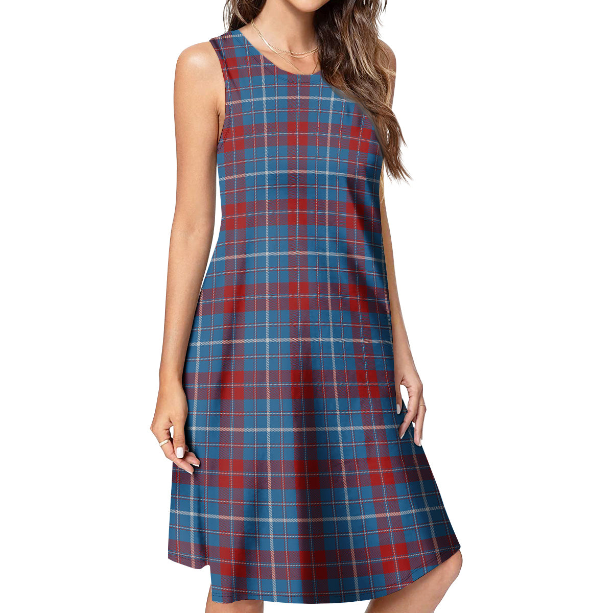 Frame Tartan Womens Casual Dresses - Tartanvibesclothing