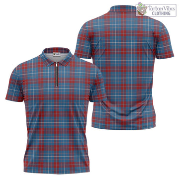 Tartan Vibes Clothing Frame Tartan Zipper Polo Shirt