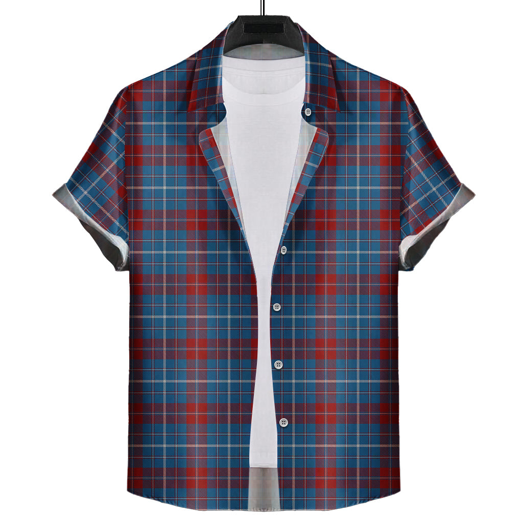 frame-tartan-short-sleeve-button-down-shirt